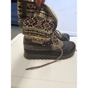 Baretraps Men's Yaegar Lace-Up Cold-Weather Comfort Boots Gray Size 9